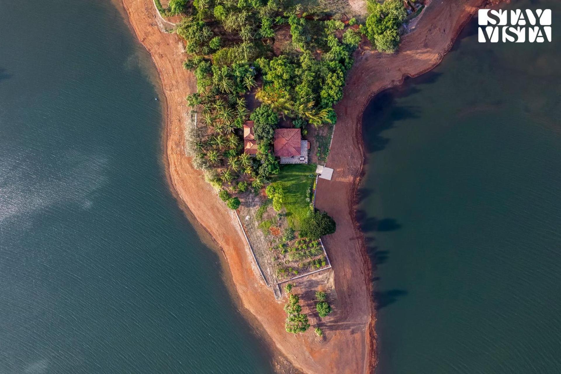 Stayvista At Three Shores With Lake View & Alfresco Dining Khamshet Exterior foto